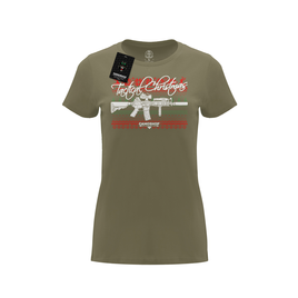 Tactical christmas koszulka damska bawełniana