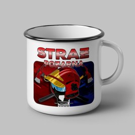 Straż Pożarna PSP - kubek metalowy