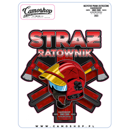 Straż Ratownik PSP - naklejka